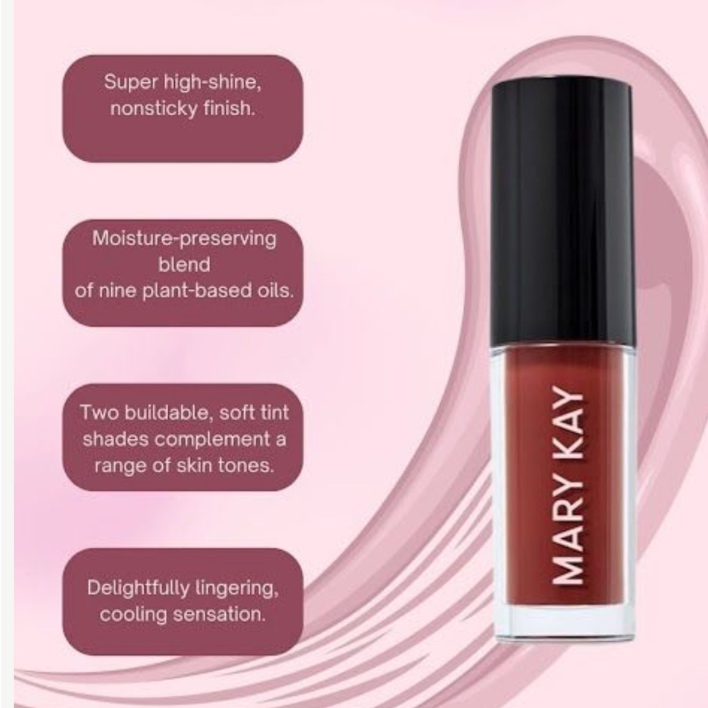 Mary Kay Berry Lip Oil &Flower Desert Lights Eyeshadow Palette Bundle! NIP - Picture 3 of 10